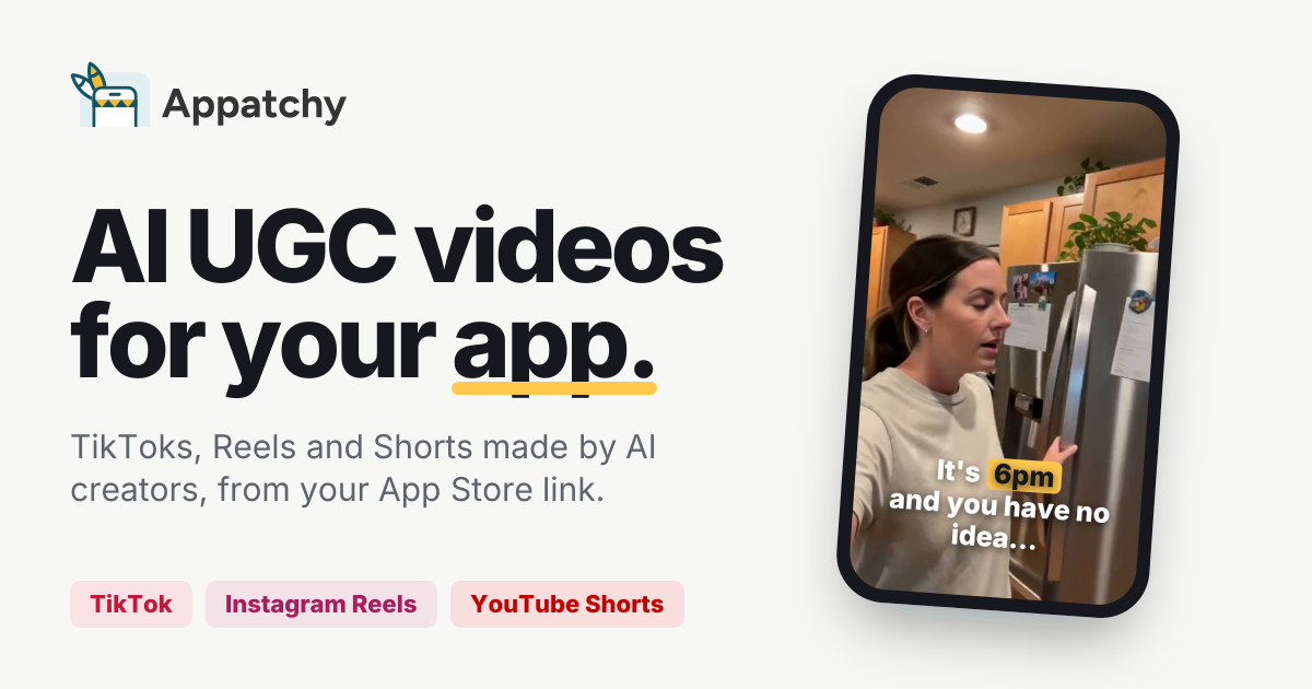 I built a tool that turns an App Store link into a UGC video about your app